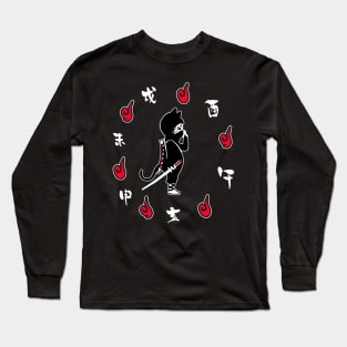 Ninja Cat Long Sleeve T-Shirt